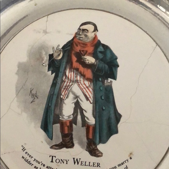 RWP Wilton Columbia Pewter Plates 4 CHARLES DICKEN - Picture 6 of 8